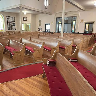 Upholstery cleaning for a local church