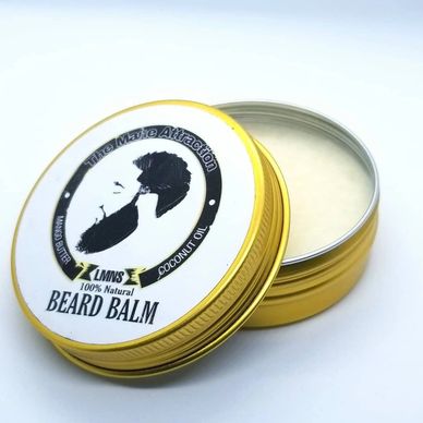 The Mane Attraction Beard Balm in jar