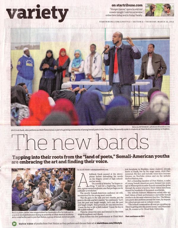 Poet Nation in the Minneapolis Star Tribune.