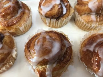 Cinnamon Buns at Harvard St. Bakery and Cafe, Hemet, CA