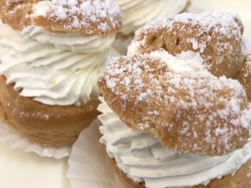 Cream Puff at Harvard St Bakery and Cafe in Hemet, CA