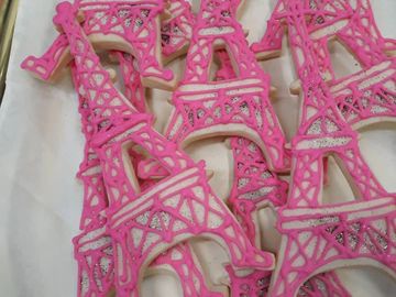 Signature Eiffel Tower Sugar Cookies at Harvard St Bakery and Cafe He