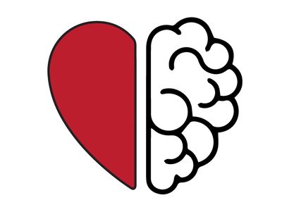 Non profit logo depicting half a heart and half a brain