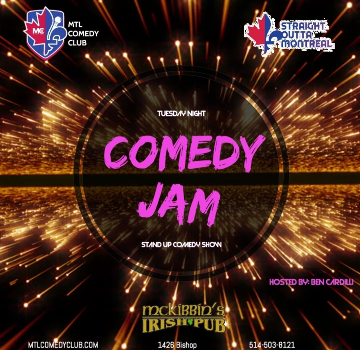 Mckibbin’s Comedy Jam: Unleash Laughter at MONTREAL's Premier Venue!
montrealjokes.com