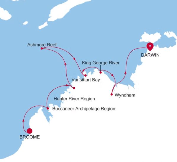 Silversea cruise Broome to Darwin