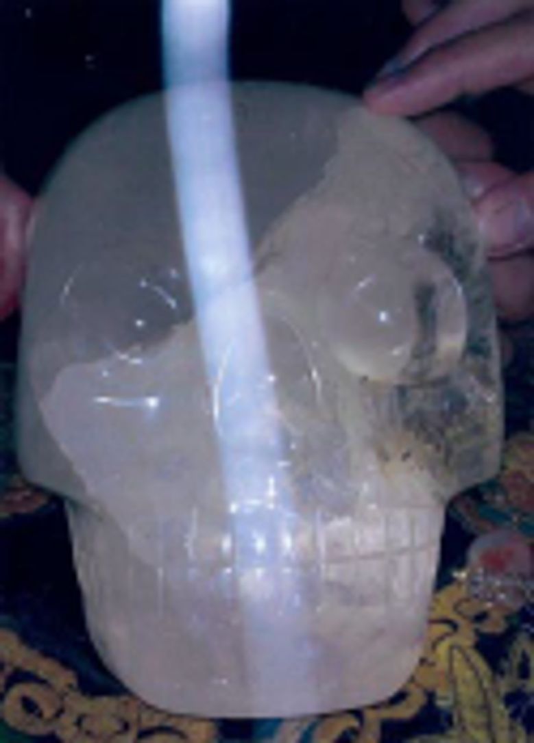 A crystal skull
