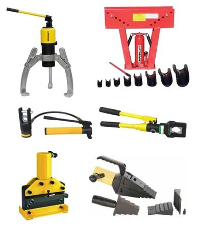 HYDRAULIC PULLER
HYDRAULIC PIPE BENDER
HYDRAULIC CRIMPING TOOL
HYDRAULIC CABLE CUTTER
BUSBAR TOOL
