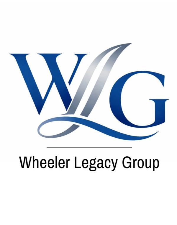 Logo for Wheeler Legacy Group with stylized WLG letters.