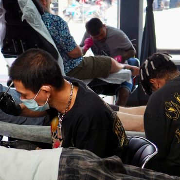 Bamboo Tattoo Patong, Tattoo Studio, tattoo Session