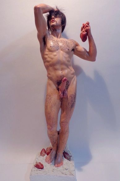 Reinterpretation of Rodin  Sculpture by artist Fernando Carpaneda