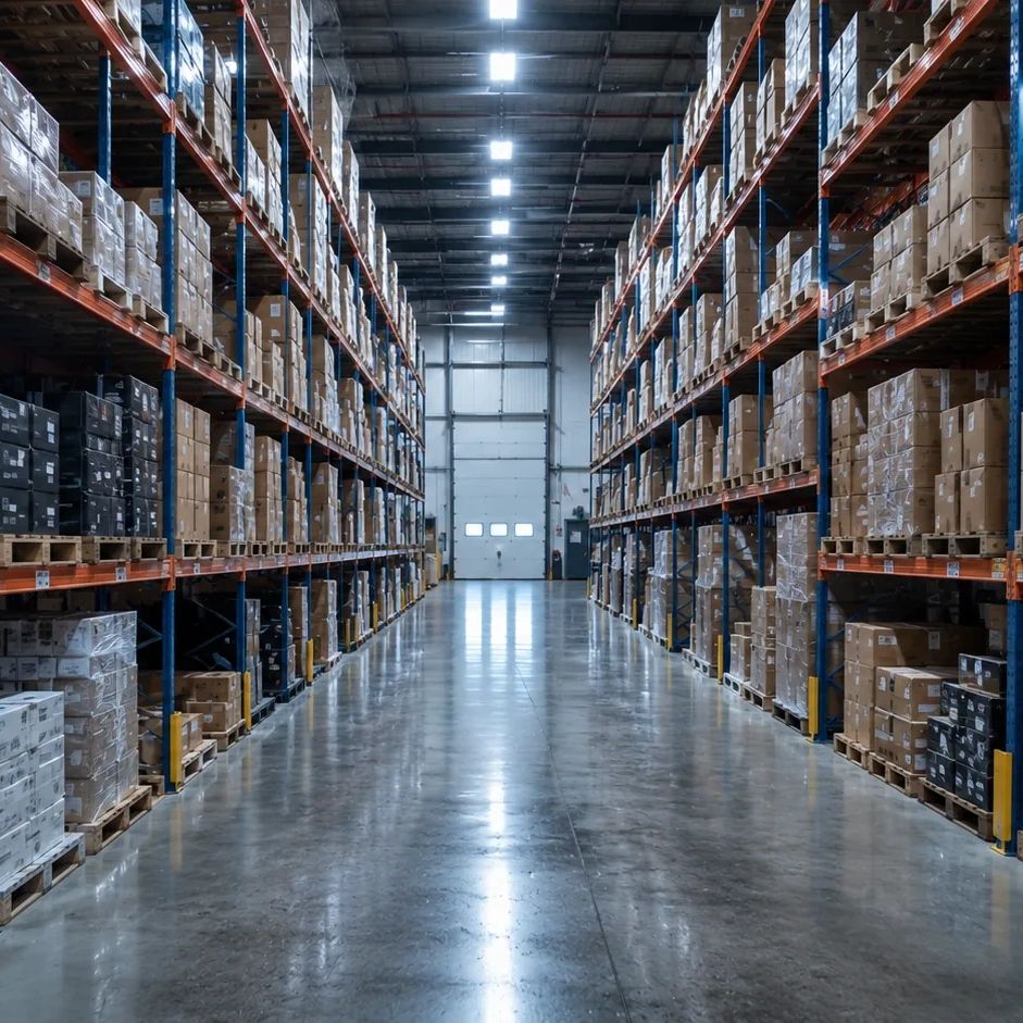 Almacén de distribución de equipos de computación de Prosatcomm