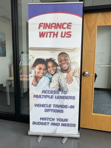 Kempthorn Auto Campus retractable store banner.