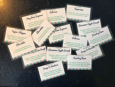 Just Ice Cream cooler card designs