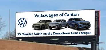 Volkswahen of Canton billboard.