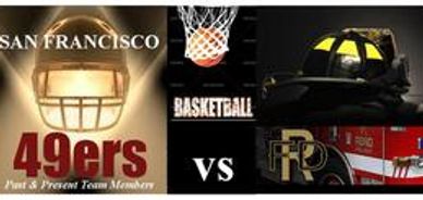 Charity basketball game between Reno Firefighters & San Francisco 49ers