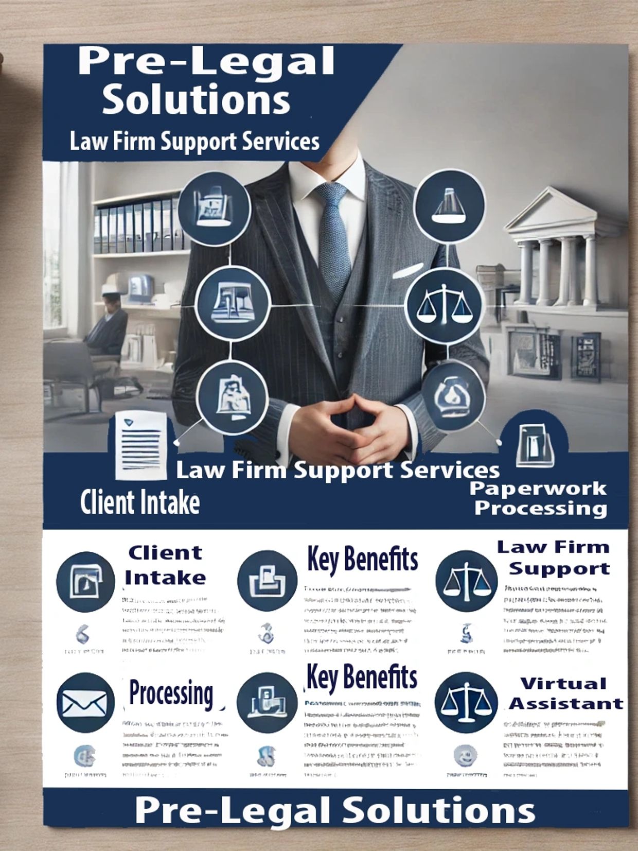 Professional law firm support—client intake, paperwork & more