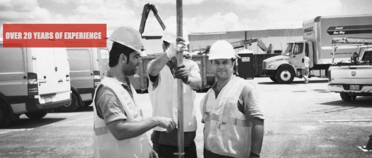 plumbers working on a job site