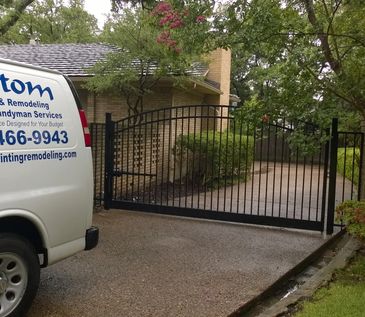 Aluminum Gate install, Painting,concrete work landscaping,pressure washing,premium Handyman Services