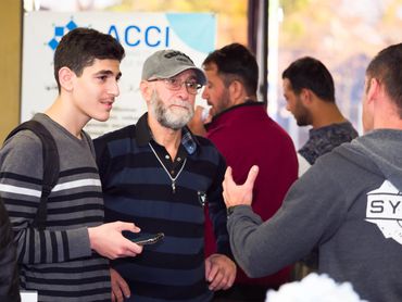 Event Photography featuring exhibitors and attendees of a local Chicago job fair