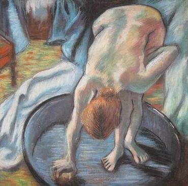 DEGAS aster copy after the bath.