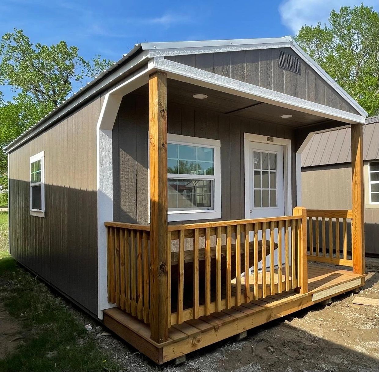 This is a 12x24 Portable office with a upgraded electrical package, mini split & wafer lights.