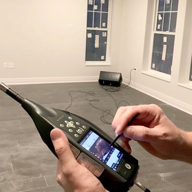 Performing ASTM E336 at a construction site