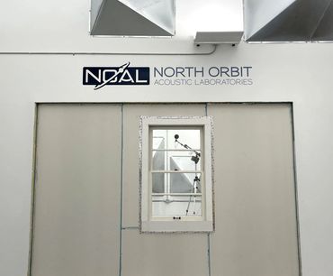 ASTM E90 Sound Transmission Loss testing on a window