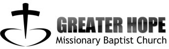 Logo of Greater Hope Missionary Baptist Church.