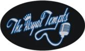 Logo for The Royal Tempts with a microphone graphic.
