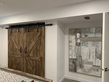 Closet with a Barn Door Style 