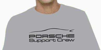 Porsche Support Crew shirt design