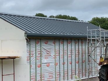 New metal cladded roof insulation in Bristol