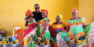 DREAM Inc. President & Founder A.D. Nettles with Afro- Colombians from Palenque