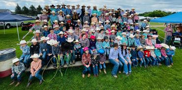 A group of people sitting together