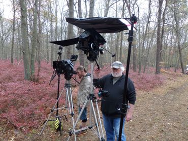 Greg Pursino, Acting Instructor on set with a camera crew.