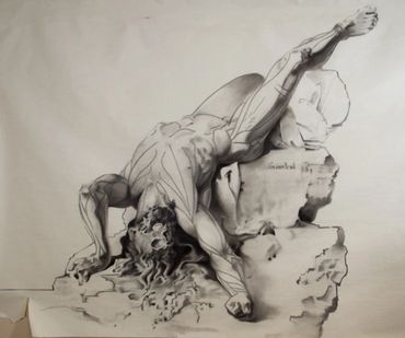 Exhume the Carcass of Art to Display
Jason Lee Gimbel
Figurative
Drawing
Charcoal
Newsprint