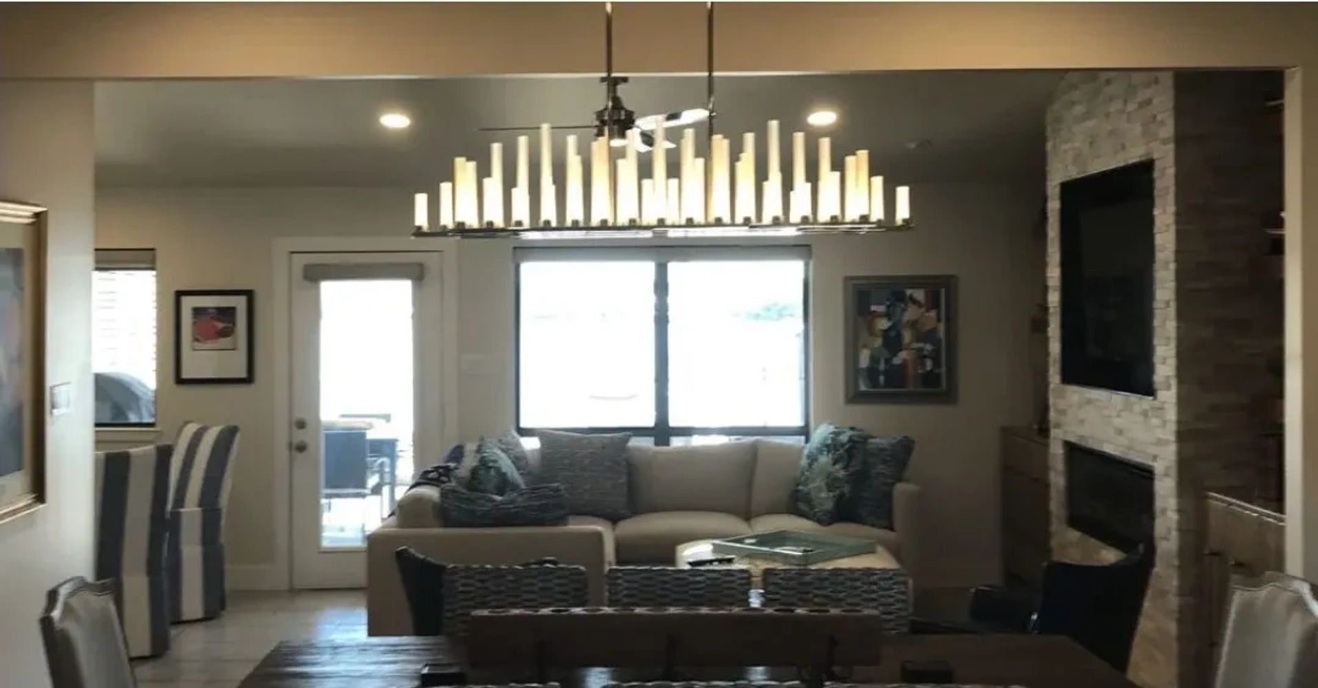 chandelier modern remodel electrical electrician james electric horseshoe bay texas happy clients