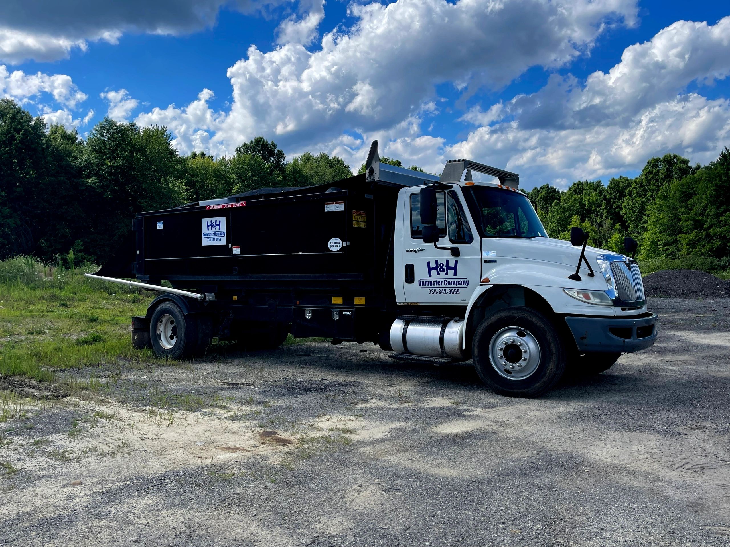 H&H Dumpster Company Truck