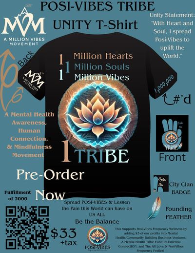 Buying a shirt is a contribution to the Vision and a way for you to represent the tribe