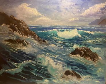 Ireland seascape painting