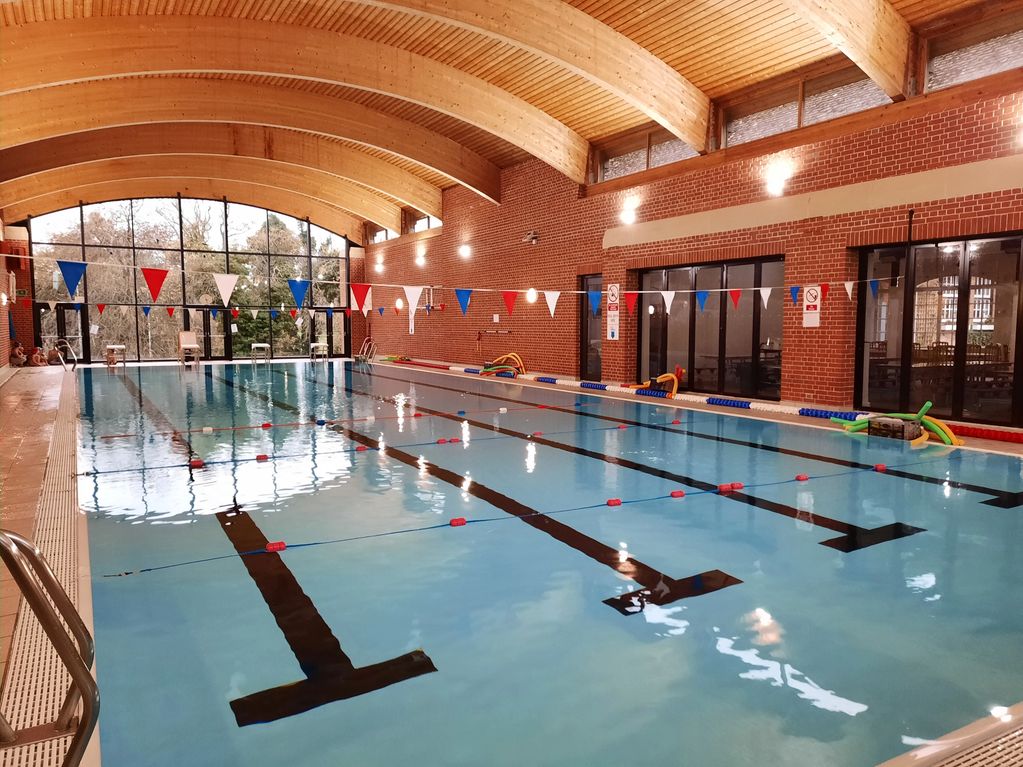 This beautiful facility is Brockhurst School  pool. All set up for lessons!
