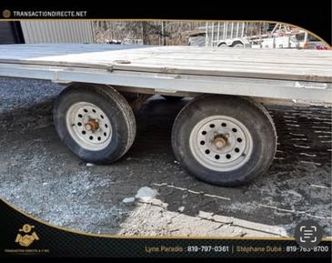 Grandeur de 101 X 20 2 essieux de 3500 lbs chacun!