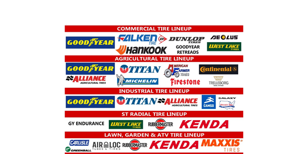 Commercial tire lineup