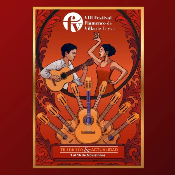 Cartel del VIII Festival Flamenco de Villa de Leyva.