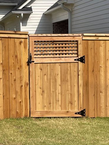 custom wood gate