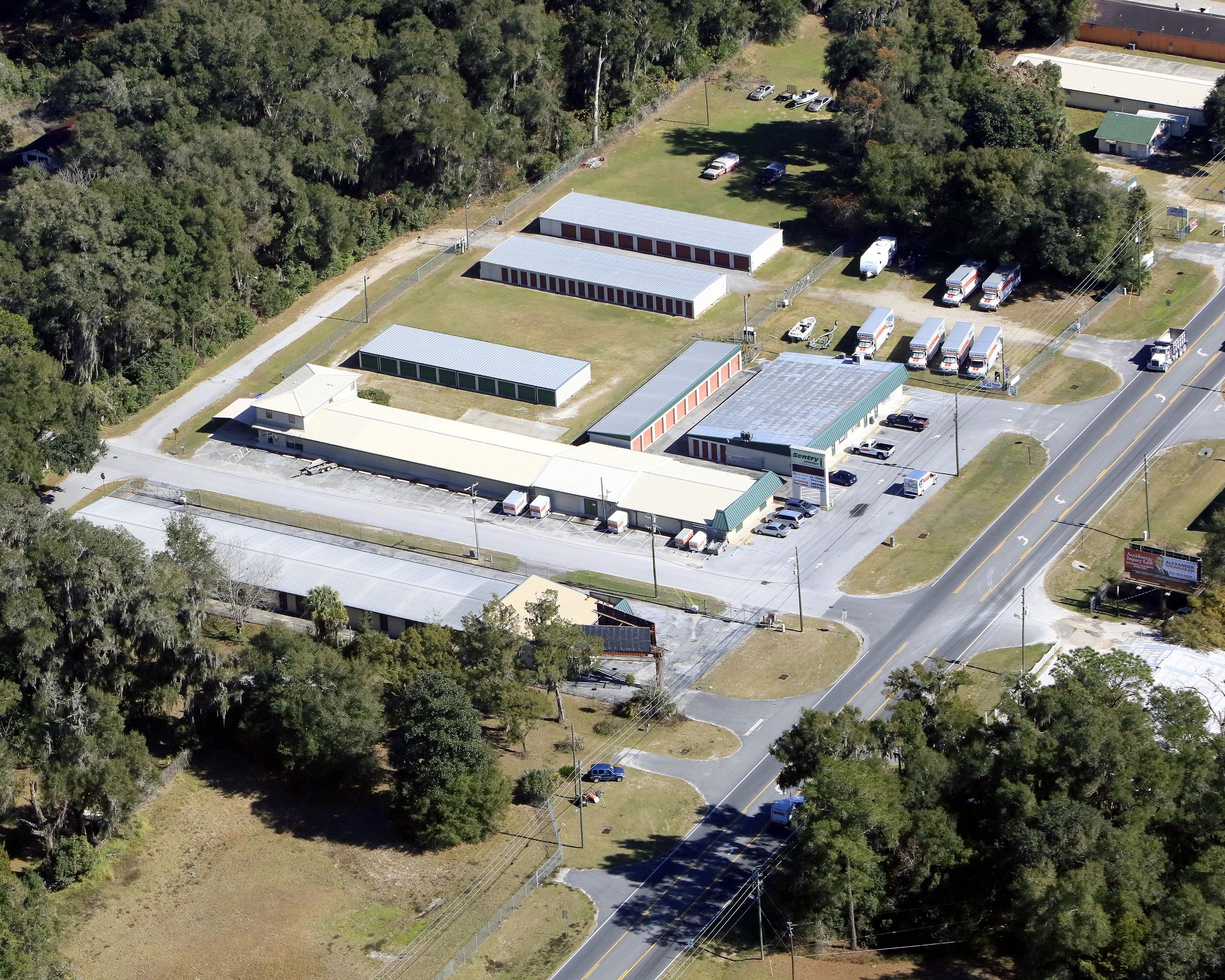 Arial photo of Sentry Storage Properties of Belleview.