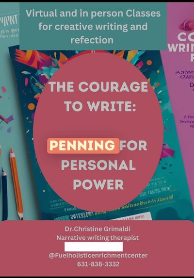Narrative Writing Workshops are a creative way to transform your life. $125 per hour