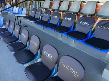 Client branding in our private box for Durban July 2025