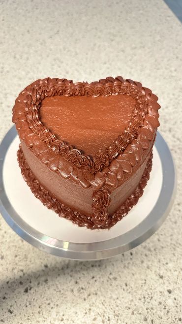 Coco Chocolate Heart Cake