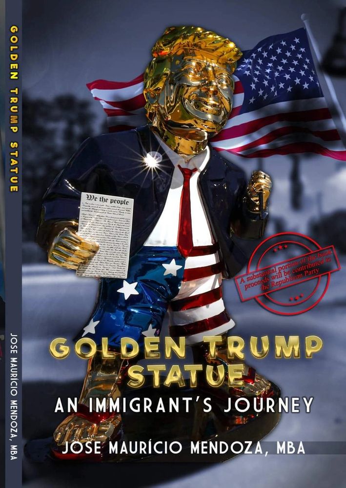 Golden Trump Statue Book cover